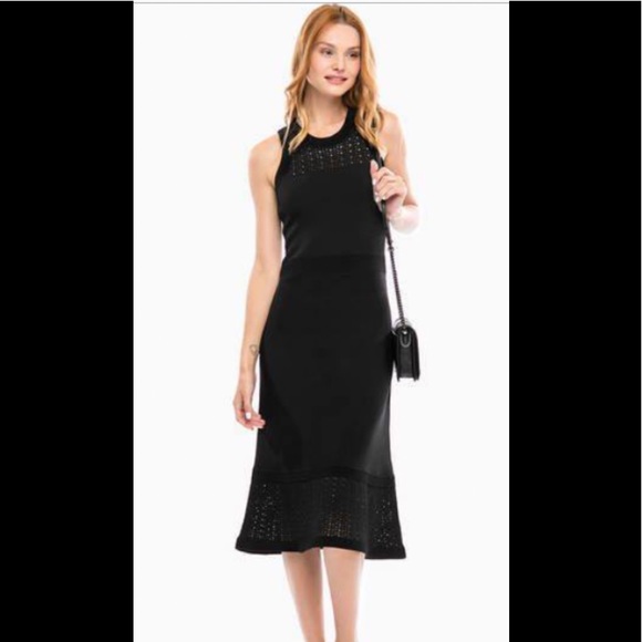 Black Fit and Flare Dress - Picture 1 of 3